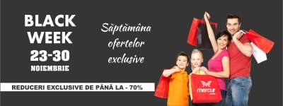 Mercur Center lansează Black Week: o săptăm&acirc;nă de reduceri exclusive
